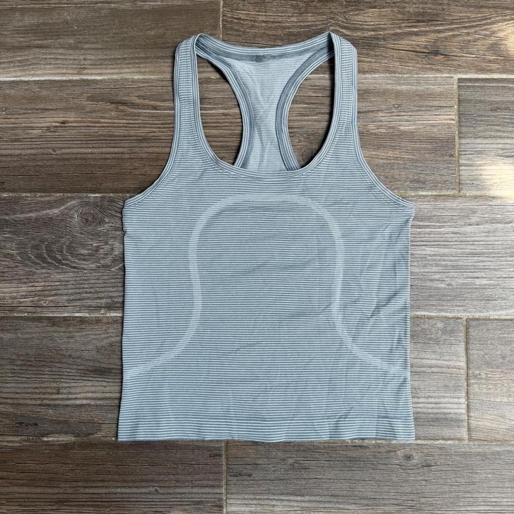 Lululemon swiftly tech striped tank top